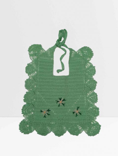 Bavaglino - "Fiori Verde"