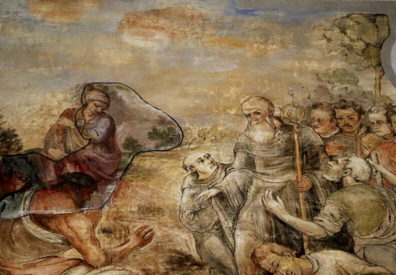 affresco il miracolo della falce