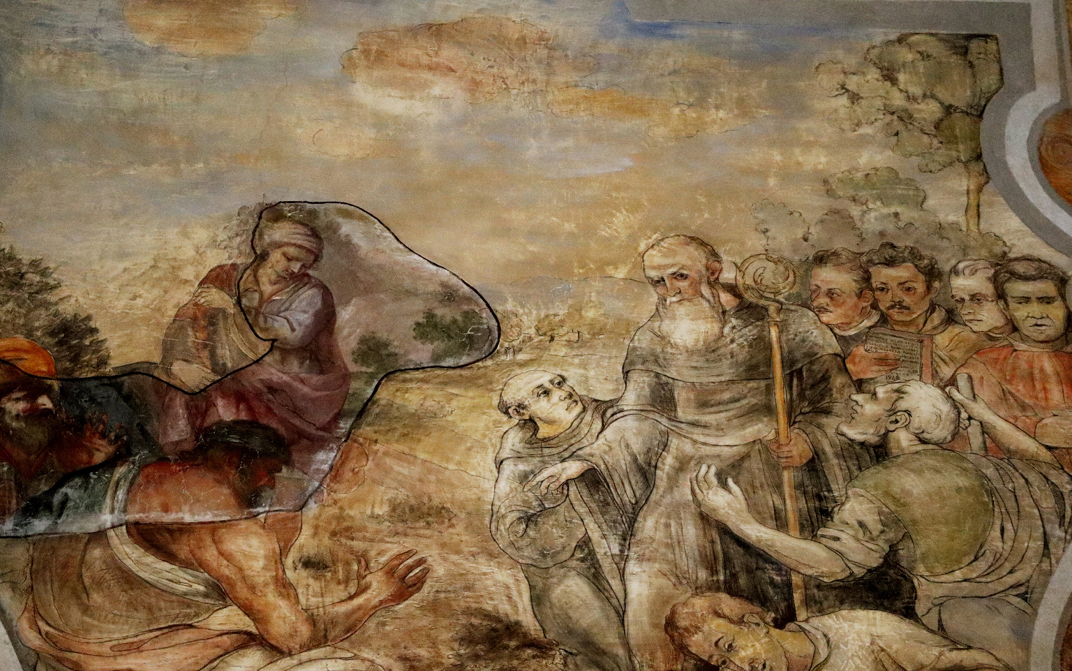 affresco il miracolo della falce