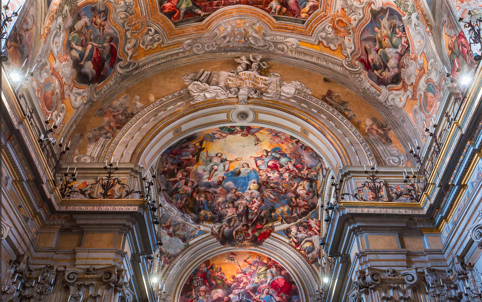 affreschi della volta della chiesa di San Benedetto